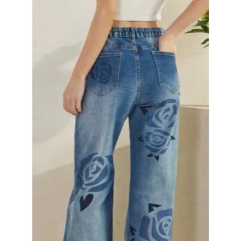 OLI & HALI jeans OH! jeans Oli and Hali OLI HALI jeans floral OLI&hali 8/10 MED - Picture 4 of 12